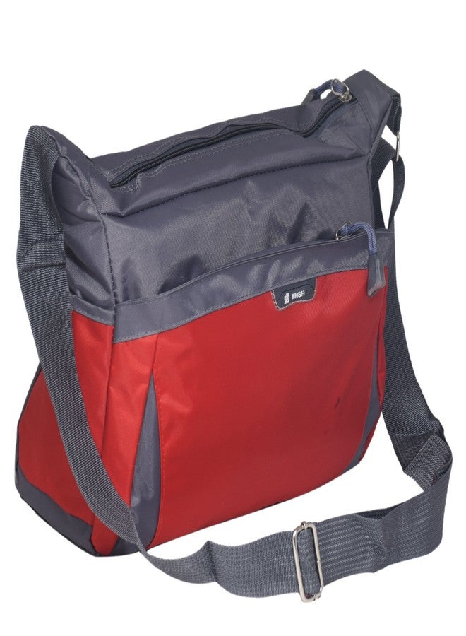 SRI Men's/Boys Casual Messenger Sling Cross Body One Side Polyester Shoulder Bag for Travel Office Business College (Red) - Image 3